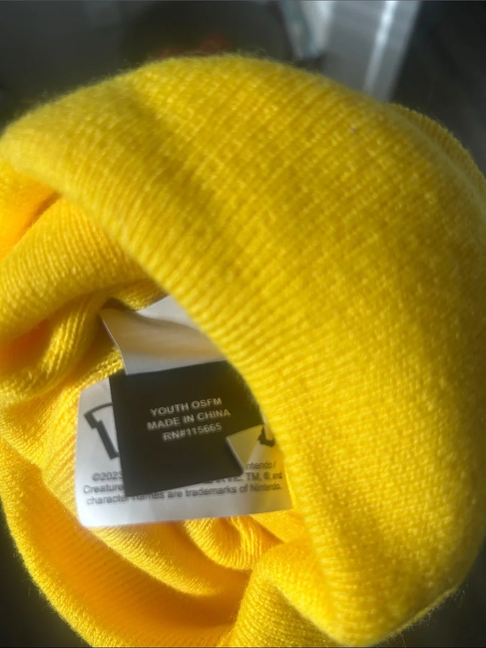 Pokemon Yellow Pikachu Beanie
